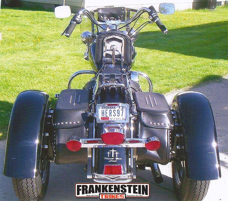 frankenstein trikes trike conversion on heritage softail